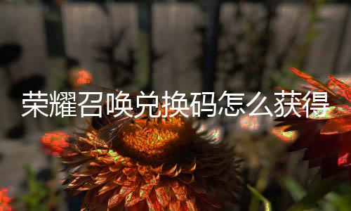 新增兑换得 兑换渠道不同荣耀码怎么获码汇召唤总