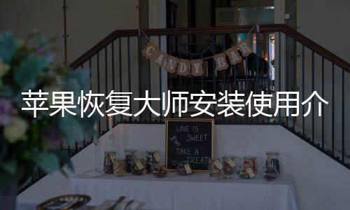 大师恢复苹果安装介绍使用